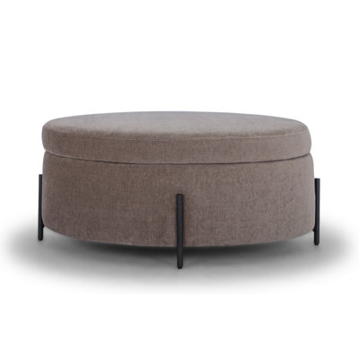Cori 39" Wide Round Storage Ottoman