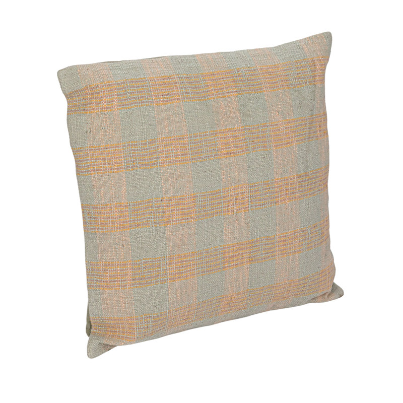 Plaid Cotton Reversible Throw Pillow