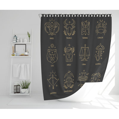Jaedin Polyester Shower Curtain Set