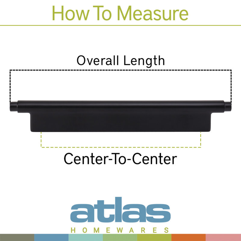 Warm Brass 7 9/16" Modern Bar Cabinet Pull