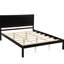 Grand lit plateforme en chêne avec support de lattes en bois, aucun sommier requis avec la tête de lit, nécessaire pour une chambre à coucher confortable-1902636401-1902636400