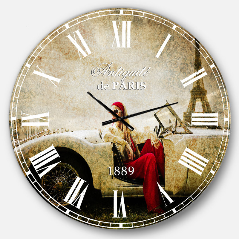 Fashion Fashion in Car - Glam horloge murale, Grand