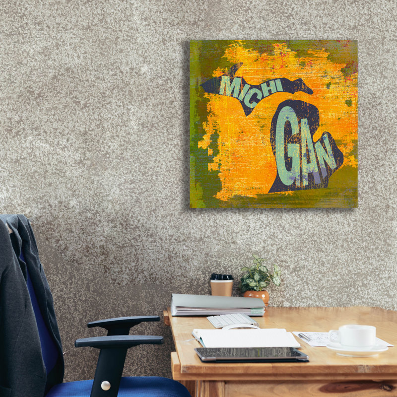 'Michigan' by Art Licensing Studio Canvas Wall Art