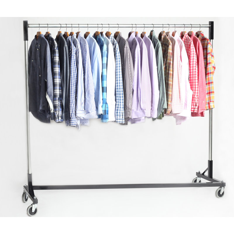 Porte-vêtements simple quickrail l 75 po, H 79 po