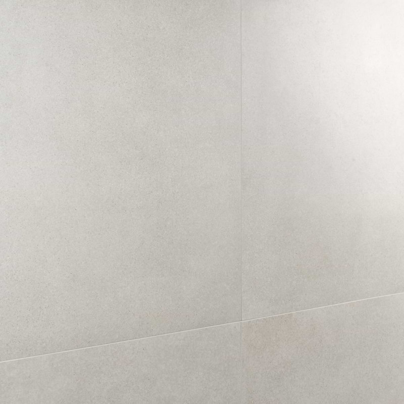 Bariazzo 35 In. X 35 In. Concrete Look Semi-Polished Porcelain Floor And Wall Tile (17.64 Sq. Ft. / Case), White