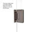 Porte de douche demi-cadre l 45 po x H 76 po Celesta-15662674-15662672
