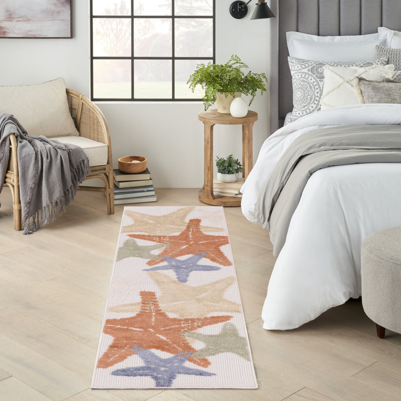 Tapis d'intérieur / extérieur Antwanett, Tapis de couloir 2 pi 3 po x 8 pi (2)