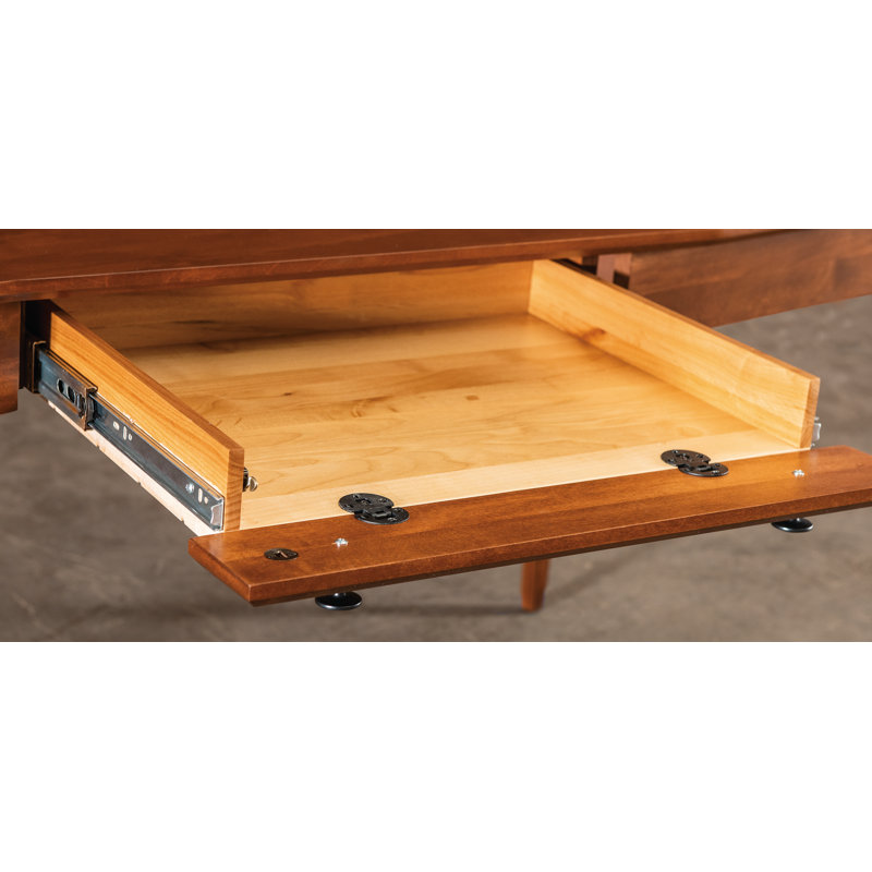Malani American Built Solid Wood Writing Desk, Antique Cherry
