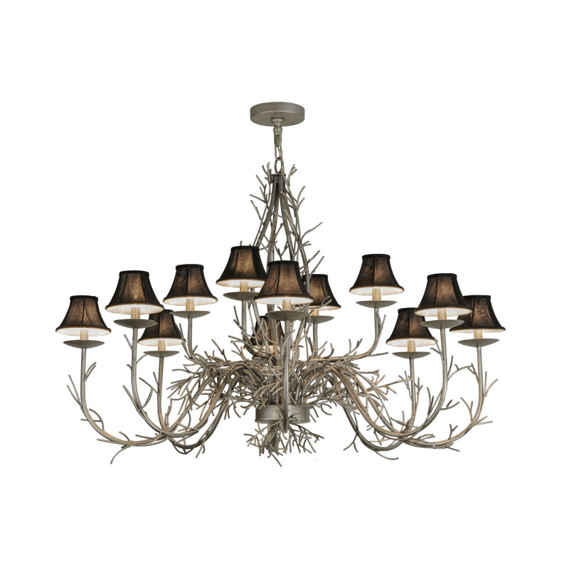 Krall 12 - Light Fabric Dimmable Classic / Traditional Chandelier