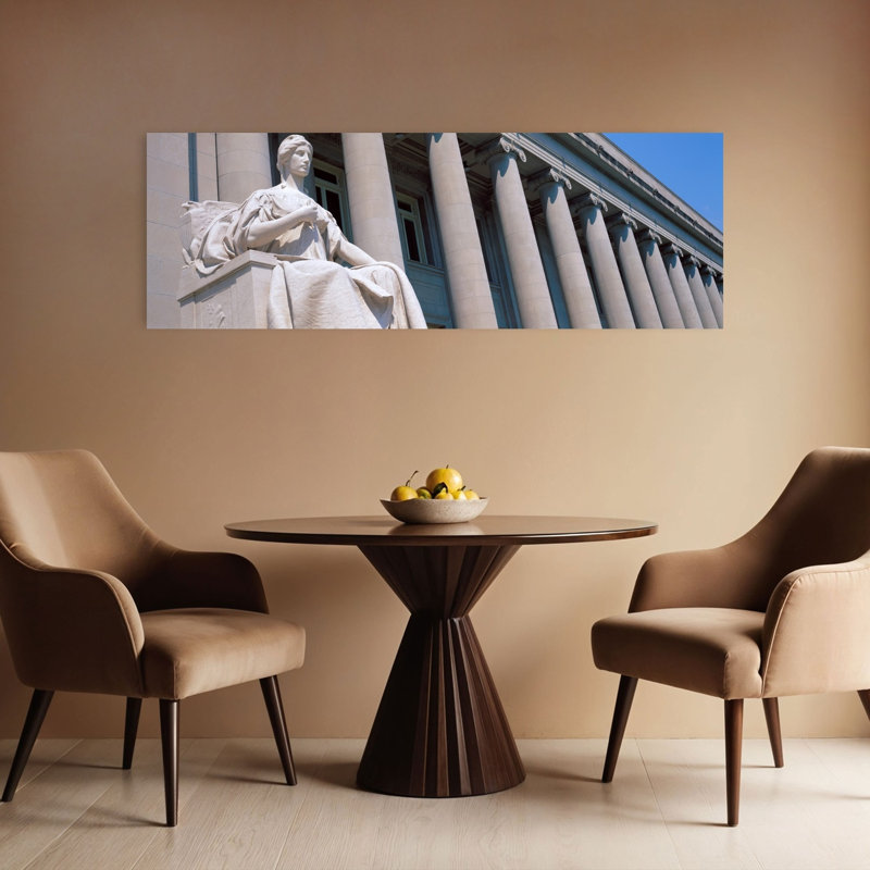 «Shelby County Courthouse Memphis Tn», art mural architecture contemporaine, H 16 po x l 48 po
