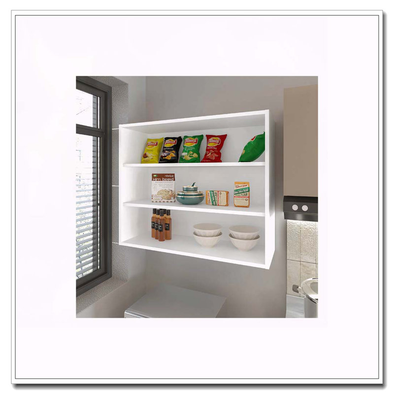 Armoire murale blanche avec rangement ouvert, H 30 po x l 12 po x P 36 po, Blanc