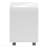 Glossy White Laminate Contemporary Rolling File Cabinet With Storage Drawers & Printer Stand-544357263