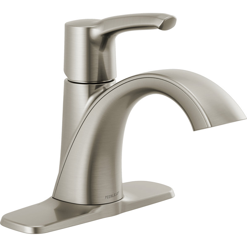 Parkwood Single-Hole Single-handle Bathroom Faucet with Drain Assembly, Brushed Nickel