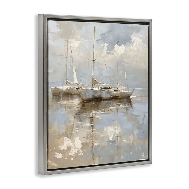  Art mural sur toile Floater par Day Pet, H 21 po x l 17 po, Cadre flottant gris lustré