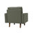 Statura 32" Mid-Century Square Arm Accent Chair, Sofa Chair, Grey-1025096268