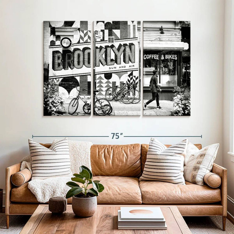 Syd Brooklyn Coffee, 42" H x 65" W