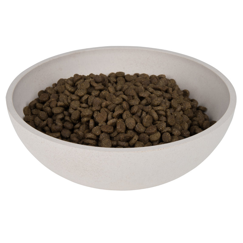 Anti-Skid Pet Bowl, Beige, 6.3cm H x 21cm W x 21cm D