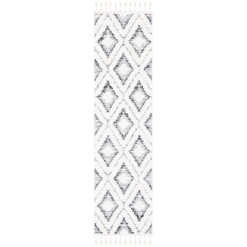 Tapis à poils longs Aidaliz Performance, Tapis de couloir 2 pi 3 po x 8 pi