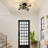 Doraelia 4-Light 18.11'' Dimmable Sputnik Modern Linear Chandelier Semi Flush Mount Ceiling Fixture-1597048414