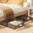 Stackable Under Bed Rolling Plastic Storage Box, Multipurpose Storage Box With Lid, Transparent