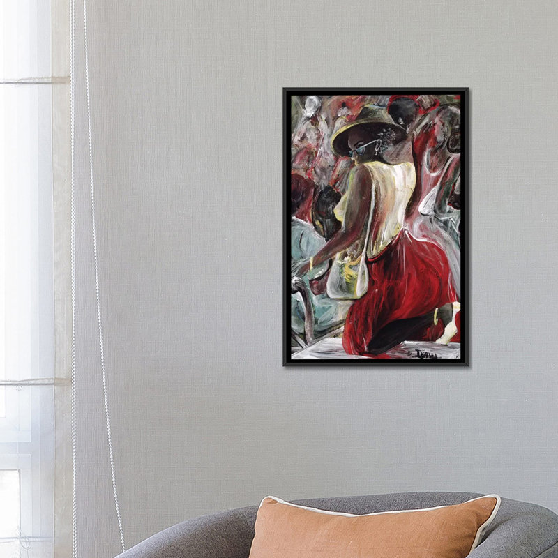 «Profilage», reproduction sur toile, Toile avec cadre noir, H 26 po x l 18 po x P 1,5 po, Pas de tapis
