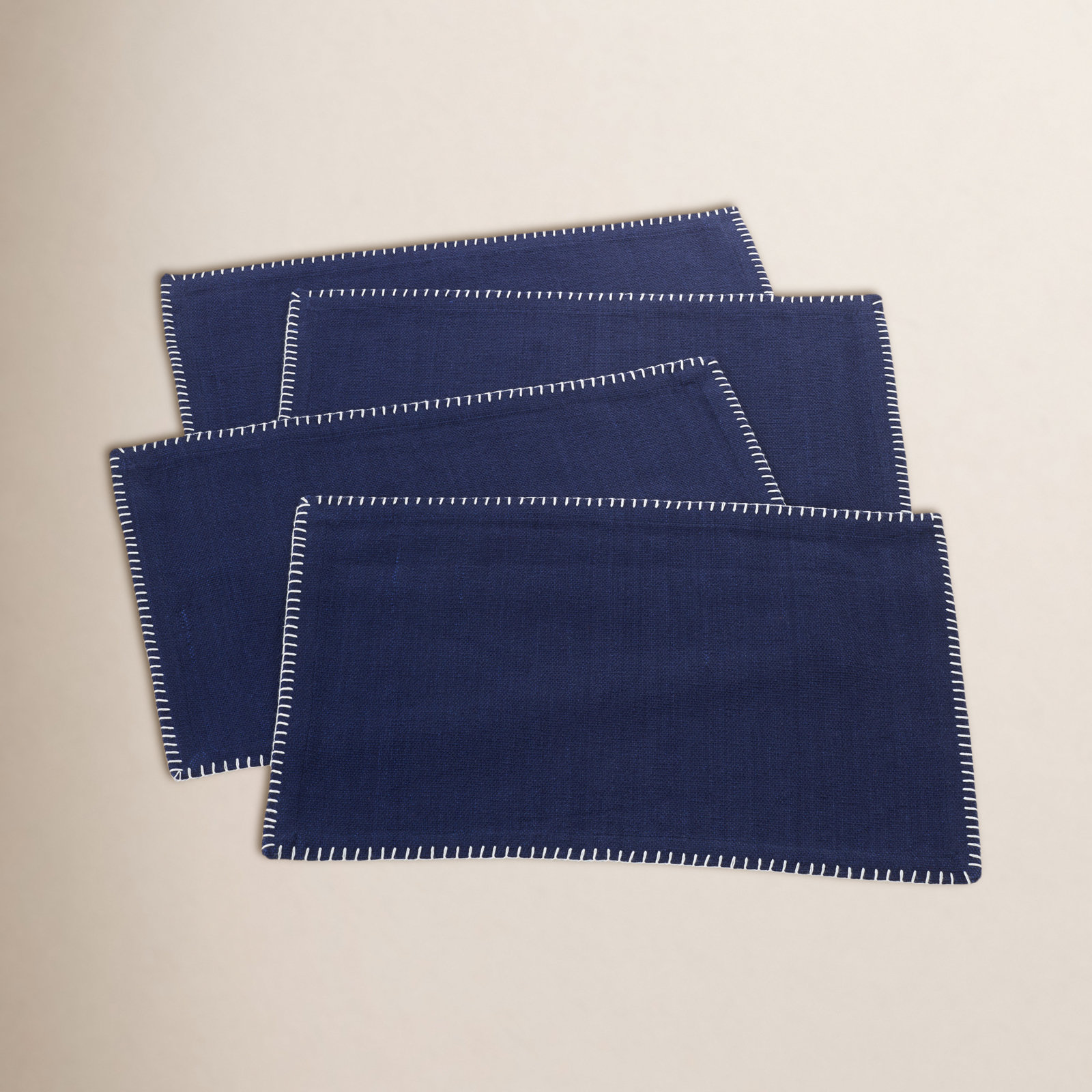 Ivara Reversible Placemat, Navy Blue