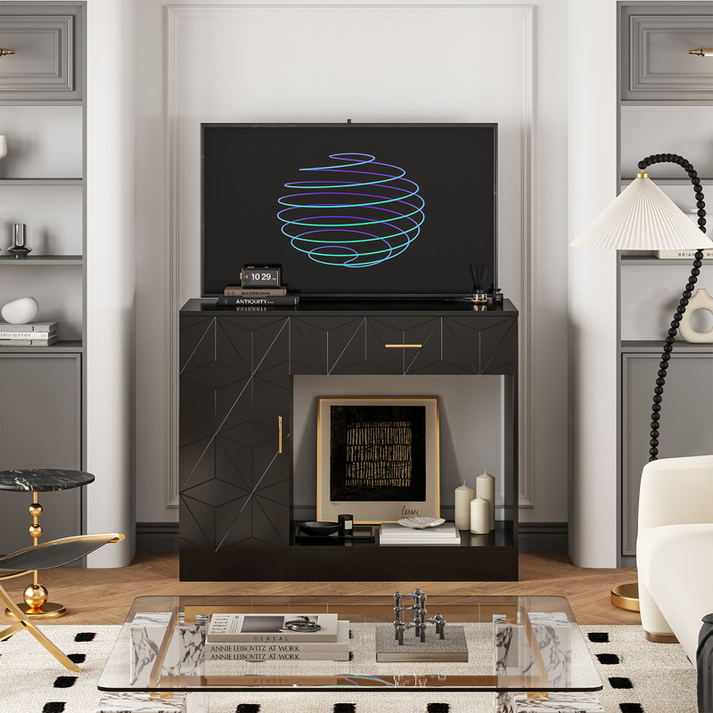 Tucker Murphy Pet™ Dursum 40 Gallon Aquarium Stand, 30-50 Gallon Black ...