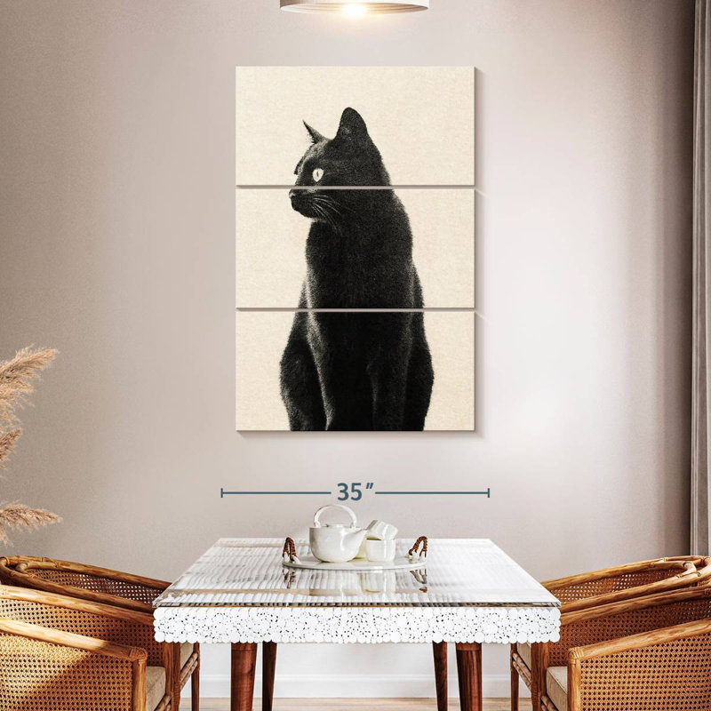 Brampt Black Cat Beige, 50" H x 32" W