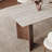 Mid-Century Rectangular Wood & Stone Table-125054387-125054391