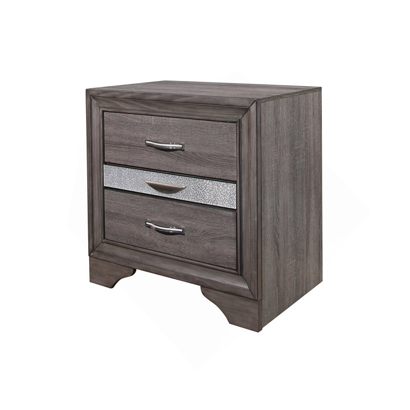 RYDER SPARKLE GREY NIGHTSTAND