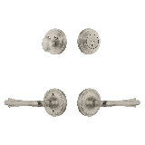 Nostalgic Warehouse Classic Rosette Entry Set with Fleur Lever