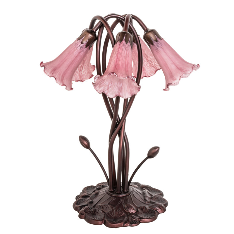 Tiffany Table Lamp, Rocker, Lavender
