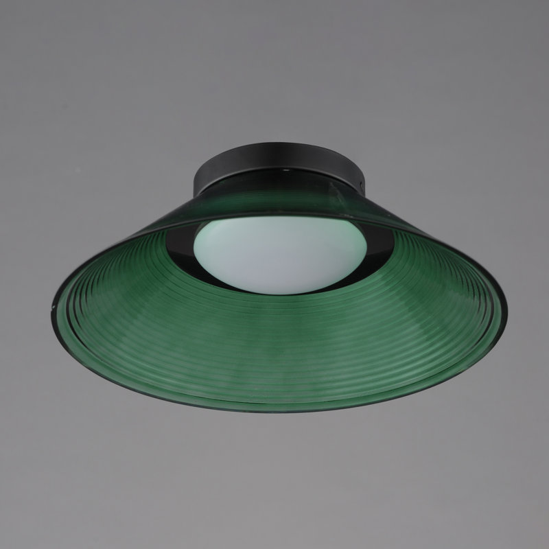 Jensen-Semi-Flush Mount, Green