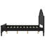 Lit plateforme double en bois avec tête et pied de lit-130483984-130483985