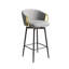 Ensemble de 2 chaises de bar pivotantes à 360 ° de style moderne avec une conception simple, des tabourets hauts confortables et des chaises de salle à manger flexibles convenant aux bars, aux restaurants et aux chaises de bar en velours