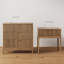 Commode 3 tiroirs cannelée en bois massif