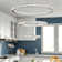Hal 3 - Light Silver LED Crystal Pendant