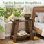 Solid Wood End Table-1901600337