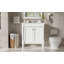 Armoire de meuble-lavabo 30 po avec lavabo en céramique, 30 po, armoire de rangement avec portes à fermeture douce et pieds en bois massif