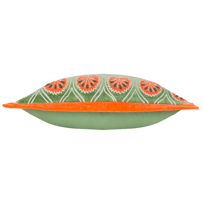 Casa Geometric Rectangular Throw Cushion Covers, Orange