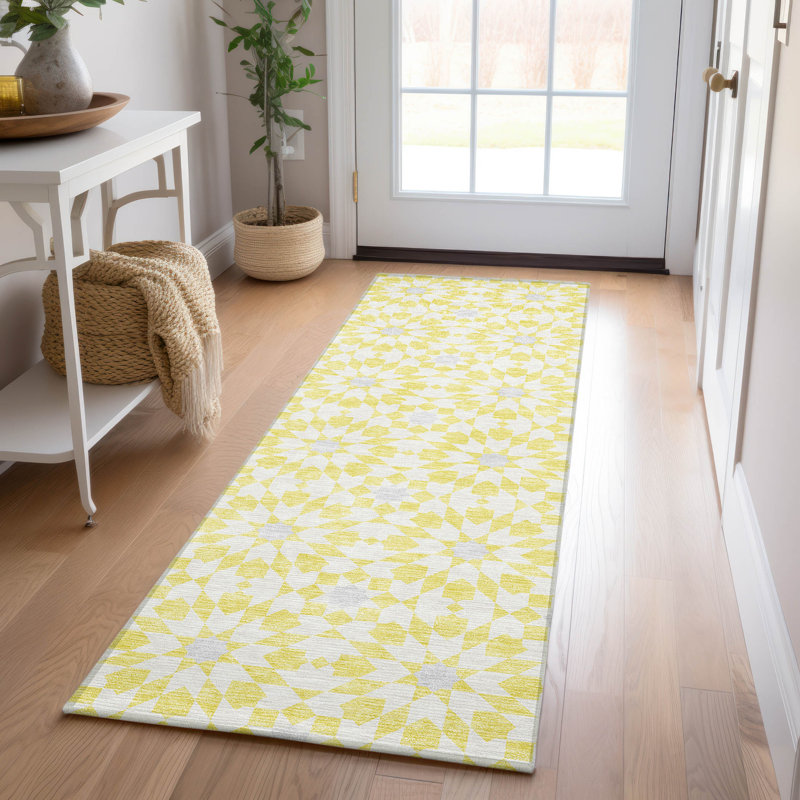 Tapis intérieur / extérieur avec envers antidérapant Withams, Tapis de couloir 2 pi 3 po x 7 pi 6 po
