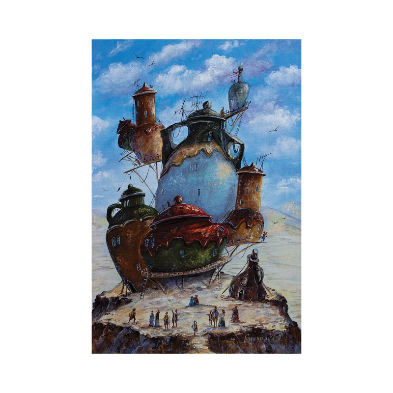 In The City Of Pitchers by Natalia Grinchenko - Gallery-Wrapped Canvas Giclée on Canvas, Wrapped Canvas