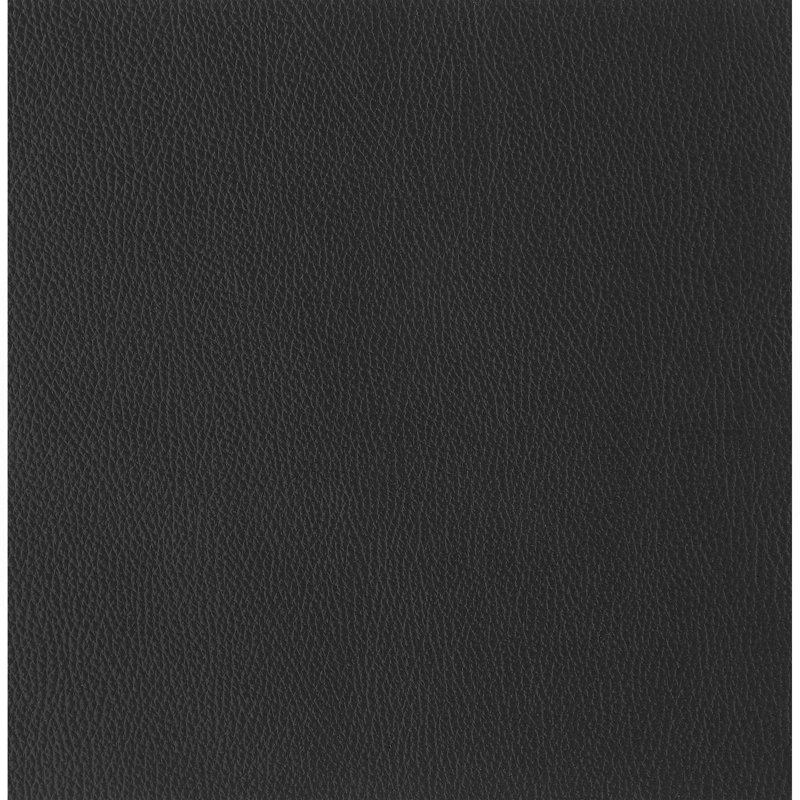 Causeuse en cuir italien Global United, Argent argent, Noir