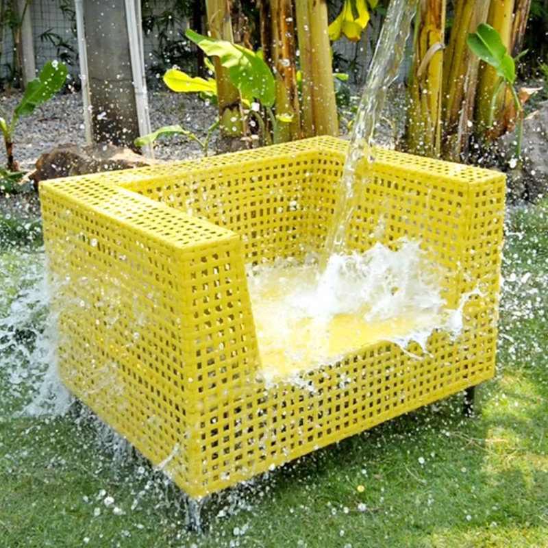 Chaise d'extérieur en rotin pour l'extérieur