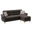 Canapé modulaire brun clair avec méridienne réversible et coussins Modern Style-2132701732