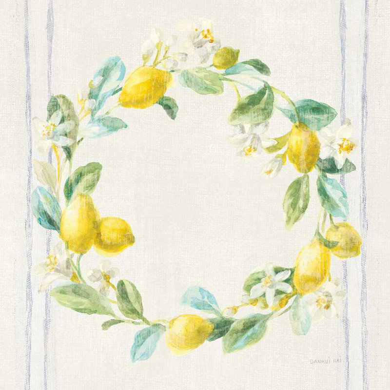 Floursack Lemons V bleu marine, H 30 po x l 30 po