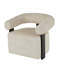 Fauteuil d'appoint incurvé en polyester Jessa