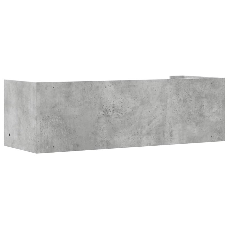 Robbert Floating Shelf, 30.5cm H x 100cm W x 35cm, Concrete Grey
