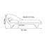 chaise longue au design minimaliste et incurvé moderne