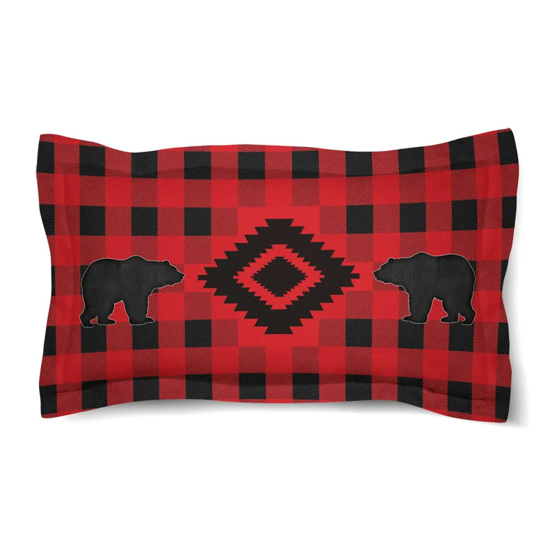 Laural Home Buffalo Check Standard Duvet Sham, King Sham